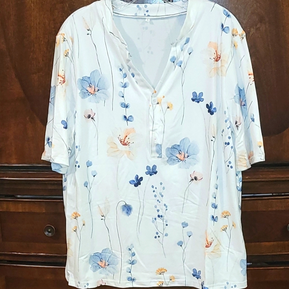 Flowered Womens T-Shirt